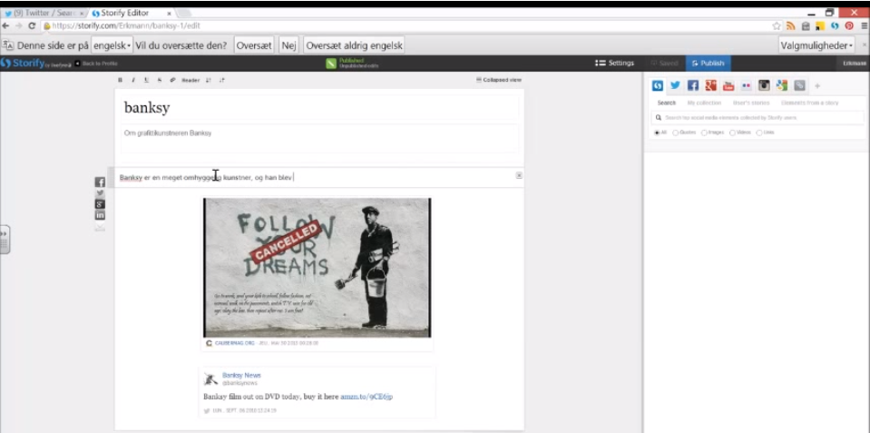 Storify Banksy